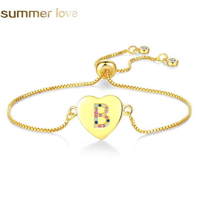 Mode Plaqué or Water-drop Autrichien Cristal Femme Bracelet Chaîne Gourmette