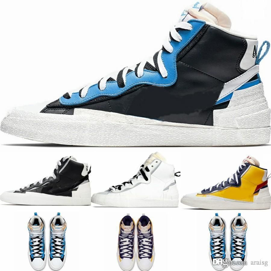 sacai x blazer mid black blue