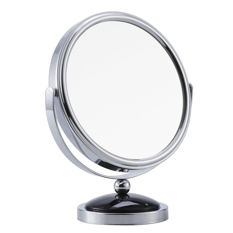 Tabletop Vanity Mirror Double Sided Magnifying Makeup With 360 Degree Rotation Size L Black