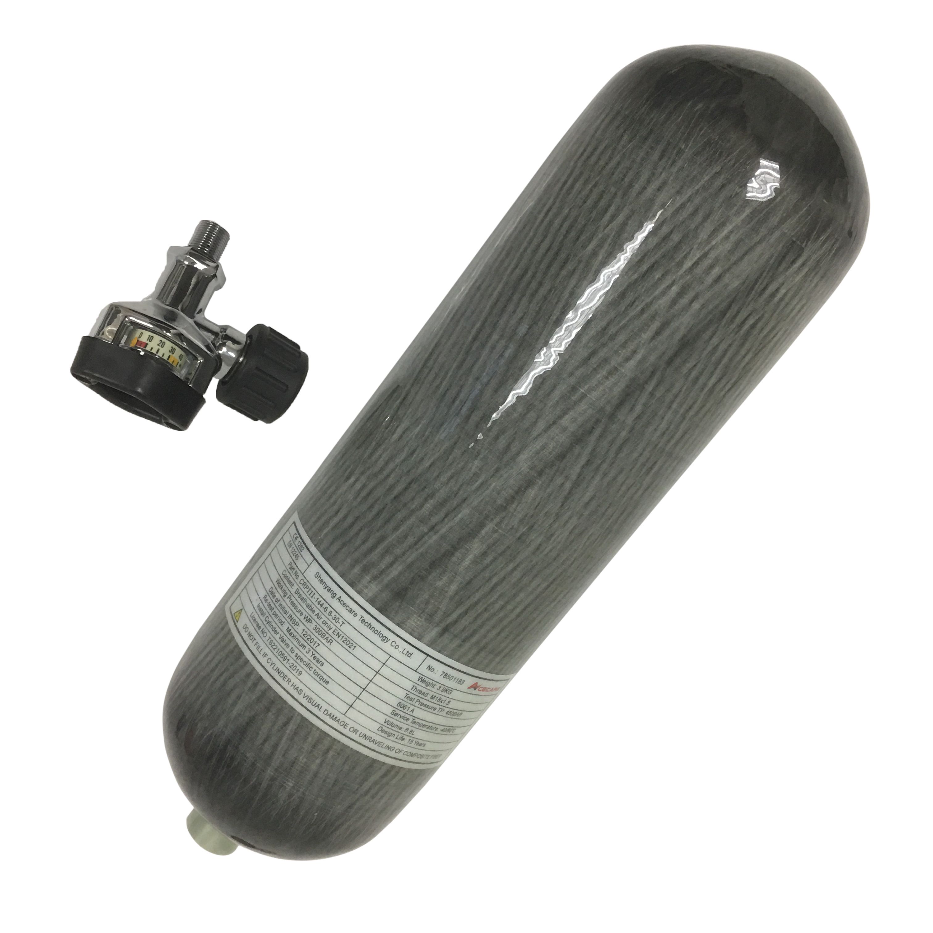 2020 High Pressure 6.8L 300bar Air Tank For PCP Hunting Paintball With