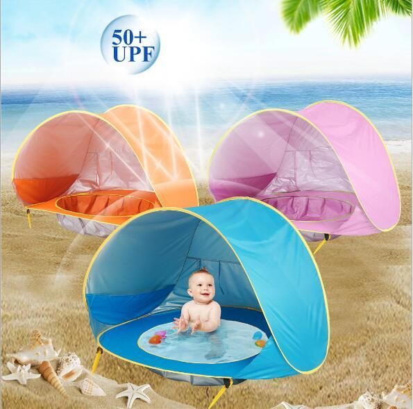 Baby Play Shades Tents Infant Bed Pink Blue Outdoor Anti Mosquito Beach Kid Tent Camping With Door Baby