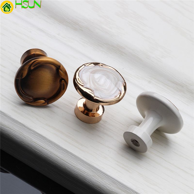 Retro Single Hole Cabinet Pulls Zinc Alloy Cabinets Drawer Handles Cupboard Door Knobs For Furniture Hardware