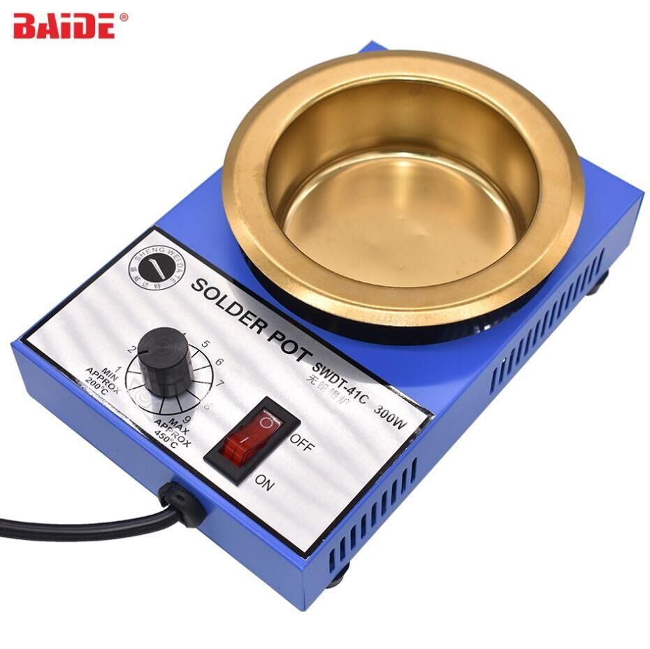 2019 220V 300W SWDT 41C Solder Pot 100mm Soldering Desoldering Bath