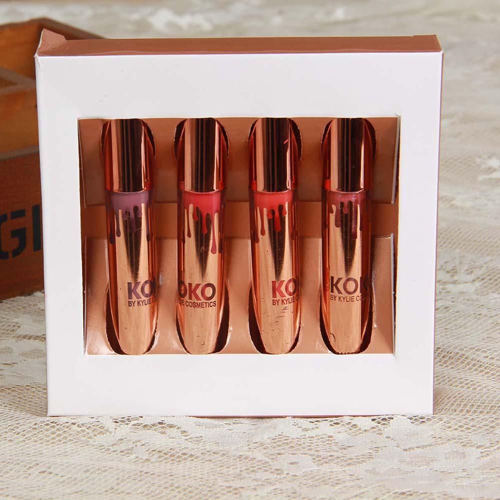 Liquid Metallic Lip Gloss Sets Easy To Wear Long Lasting Waterproof Lip Glaze Matte Lipstick