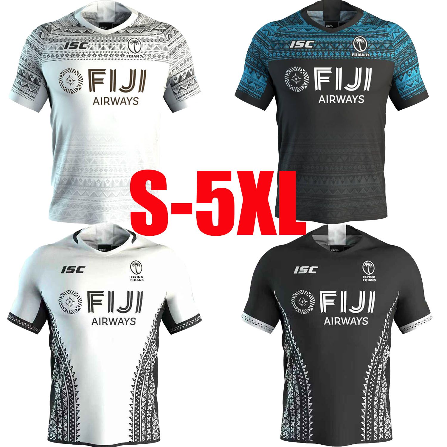 2020 2020 Fiji Home Away Rugby Jerseys FLYING FIJIANS Jersey National