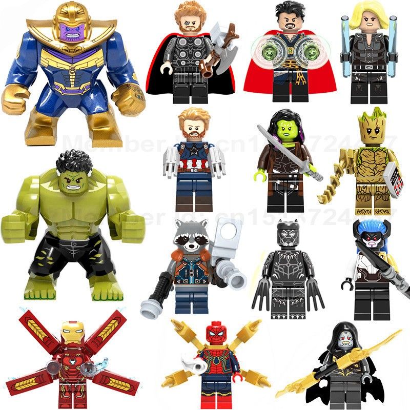 Super Heroes Legoed Marvel Avengers Infinity War Iron Man Thanos