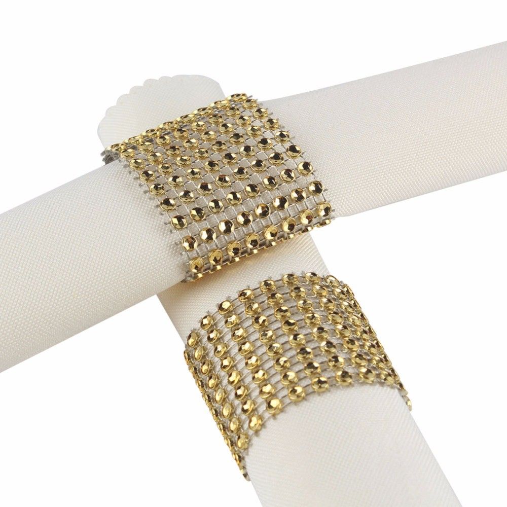 Diamond Napkin Rings For Wedding Decoration Plastic Napkins Holder