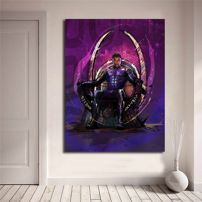 Yann Dalon Marvel Black Panther Hd Canvas Painting Print Bedroom Sitting Scenery Best Modern Wall Painting Rose