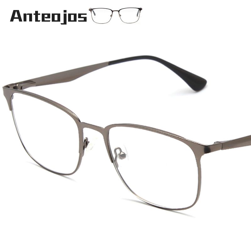 2019 Anteojos Women Men S Eyeglass Frame Luxury Brand Spring Anteojos Women Men S Eyeglass Frame 2019 Luxury Brand Spring Hinge Square Metal Myopia Eye Glass Prescription Spectacle Oculos