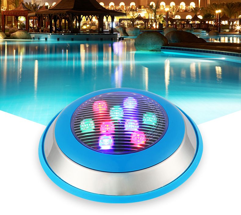 2021 JML Hot Sale Stainless Steel Underwater Lighting 24V 9W IP68 RGB White Warm White LED