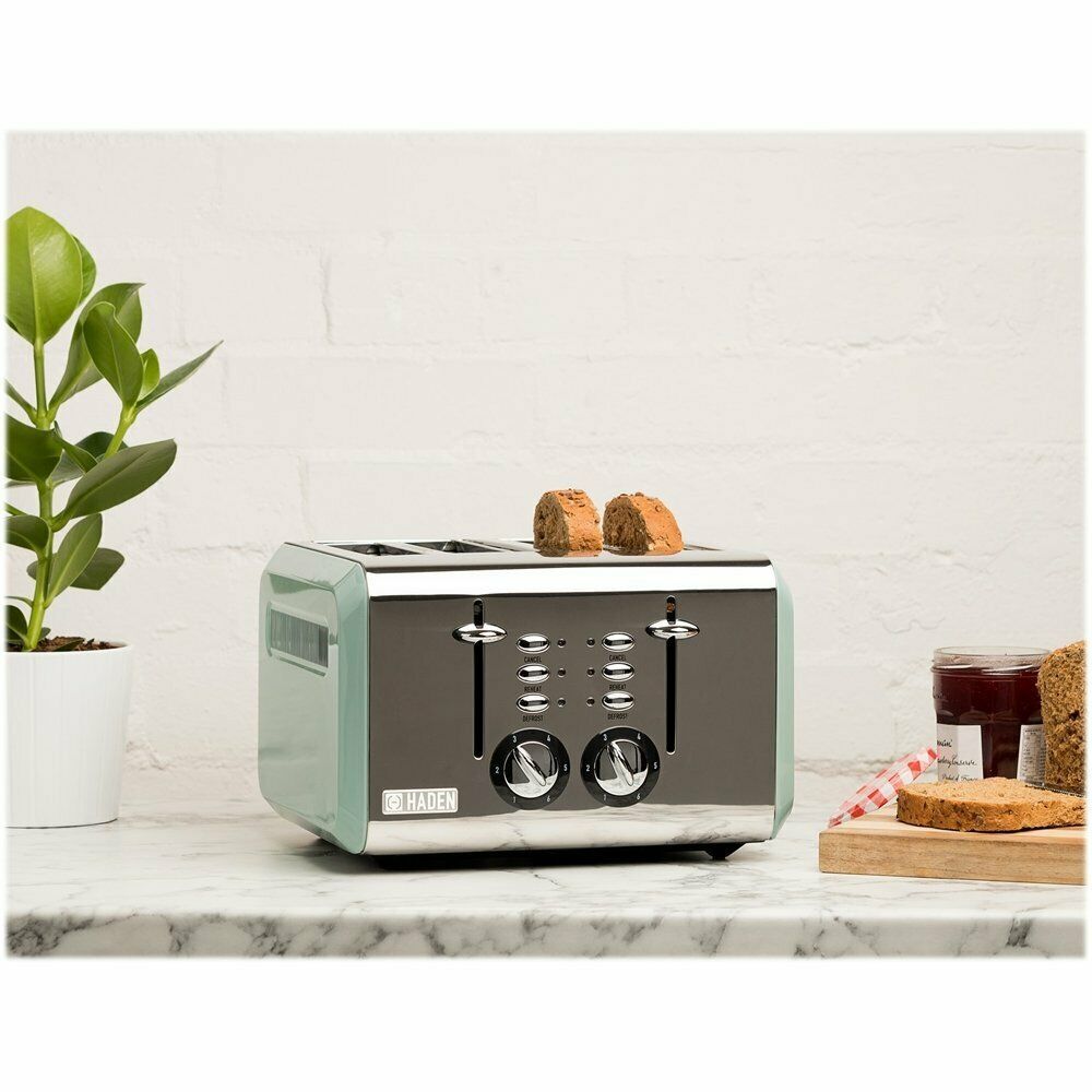 2021 Haden 4 Slice Wide Slot Toaster Sage Green From Chizongzi1117, 17