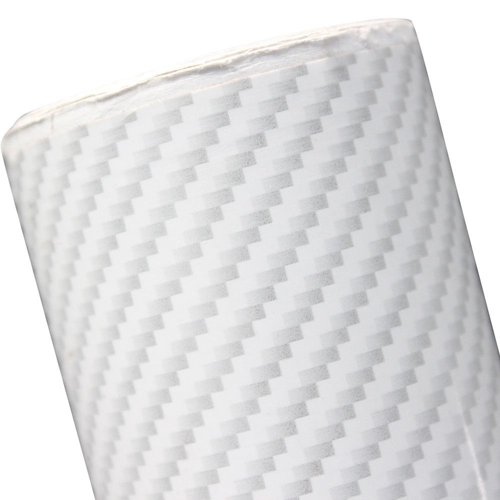 white car sticker 2d carbon fiber texture vinyl wrap decal automobile films 100 1520mm 300 1520mm 500 1520mm white carbon fiber background