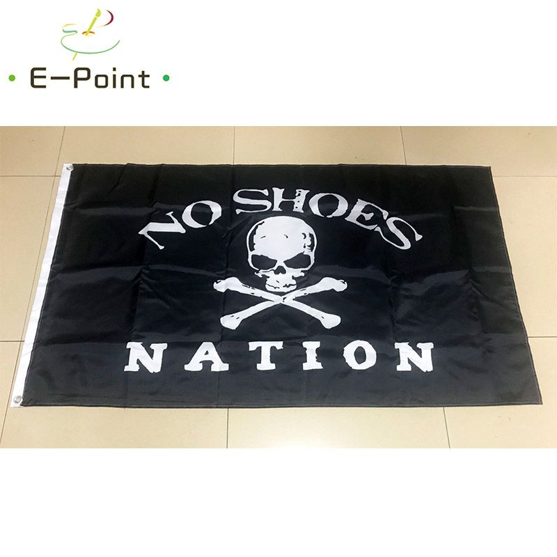 2020 No Shoes Nation Flag 3*5ft 90cm*150cm Polyester Flag