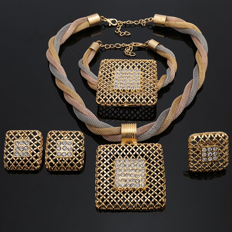Bridal Gift Nigerian Wedding African Beads Jewelry Set Brand 2019