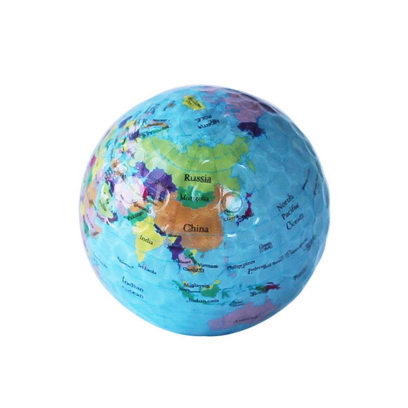 Globe Carte Balles De Golf Drôle Nouveauté Pratique Balles De Golf Pour Enfants Hommes Femme Noël Cadeau Danniversaire Pro
