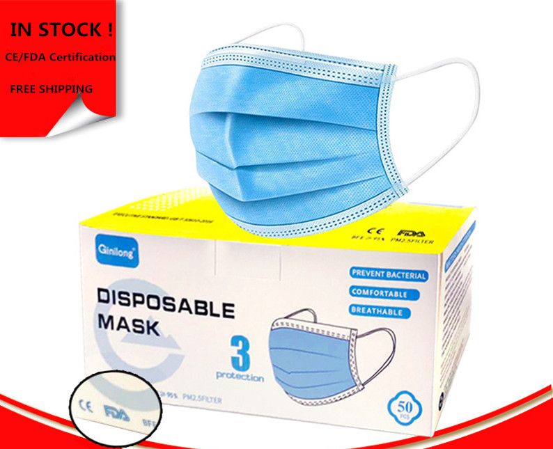 2020 Non Medical Disposable Face Masks, Adult Protective Mask, Suitable