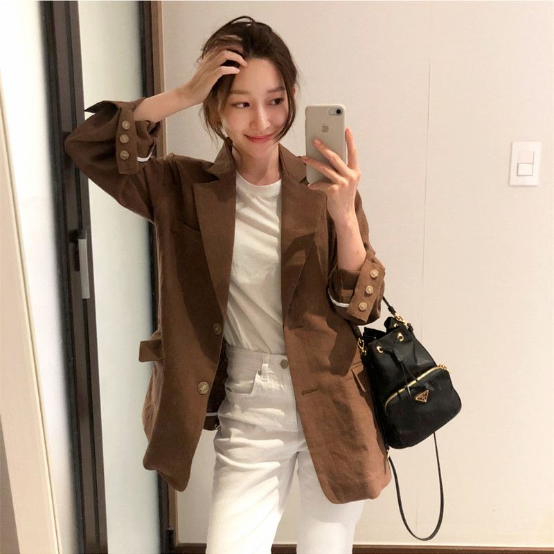 Uk 2019 Women Summer Spring Office Lady Long Sleeve Slim Fit