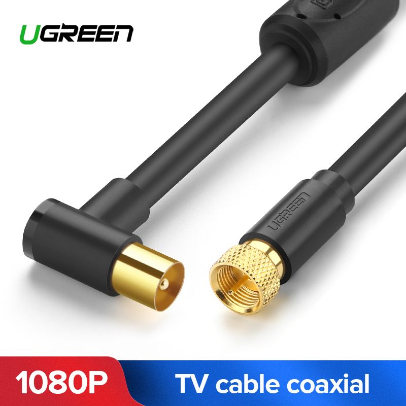 Coaxial Cable TV Antenna Cable For HDTV Digital Audio Video RF TV Satellite Male To Male Adapter