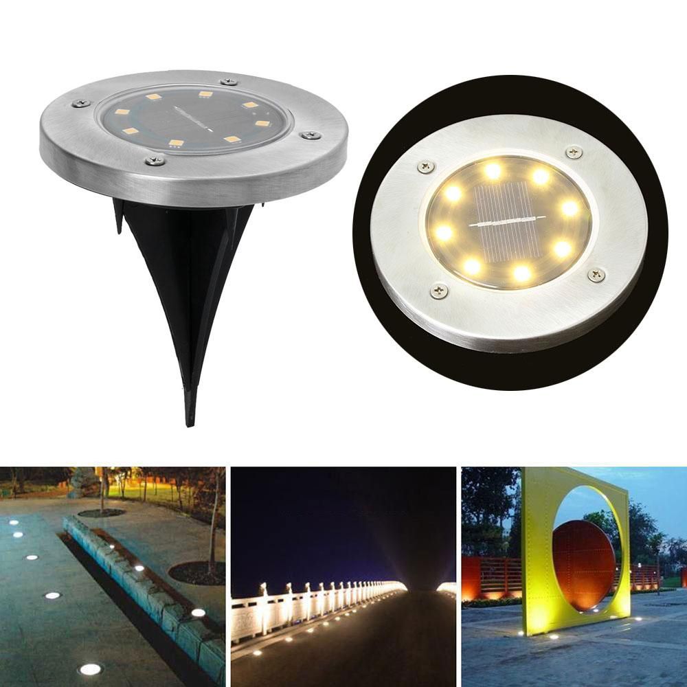 Underground Light 8 Led Solar Power Buried Under Ground Lamp Clip Grow Light Best Super Lights