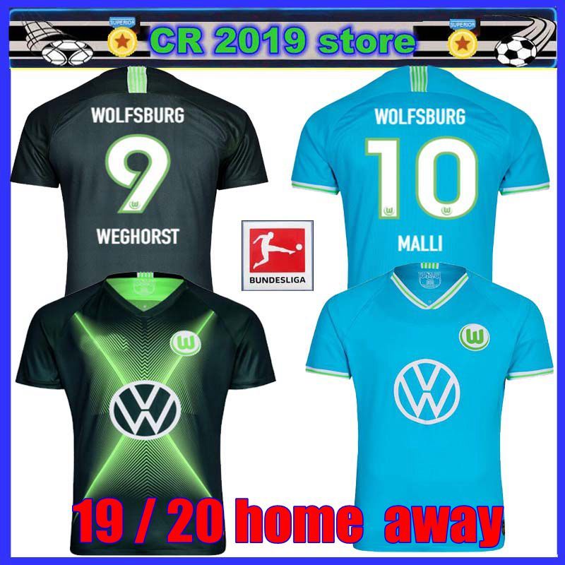 2021 19 20 Wolfsburg Soccer Jersey 2019 20 Home GINCZEK 23 ...
