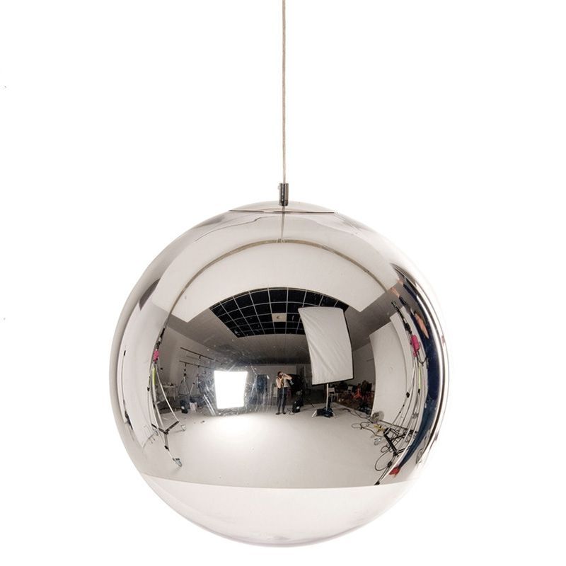 Modern Glass Ball Pendant Led Light Spherical Transpa Modern Glass Ball Pendant Led Light Spherical Transpa Lamp Single Hole Plated Hanglamp Bedrooms Parlor Hanging