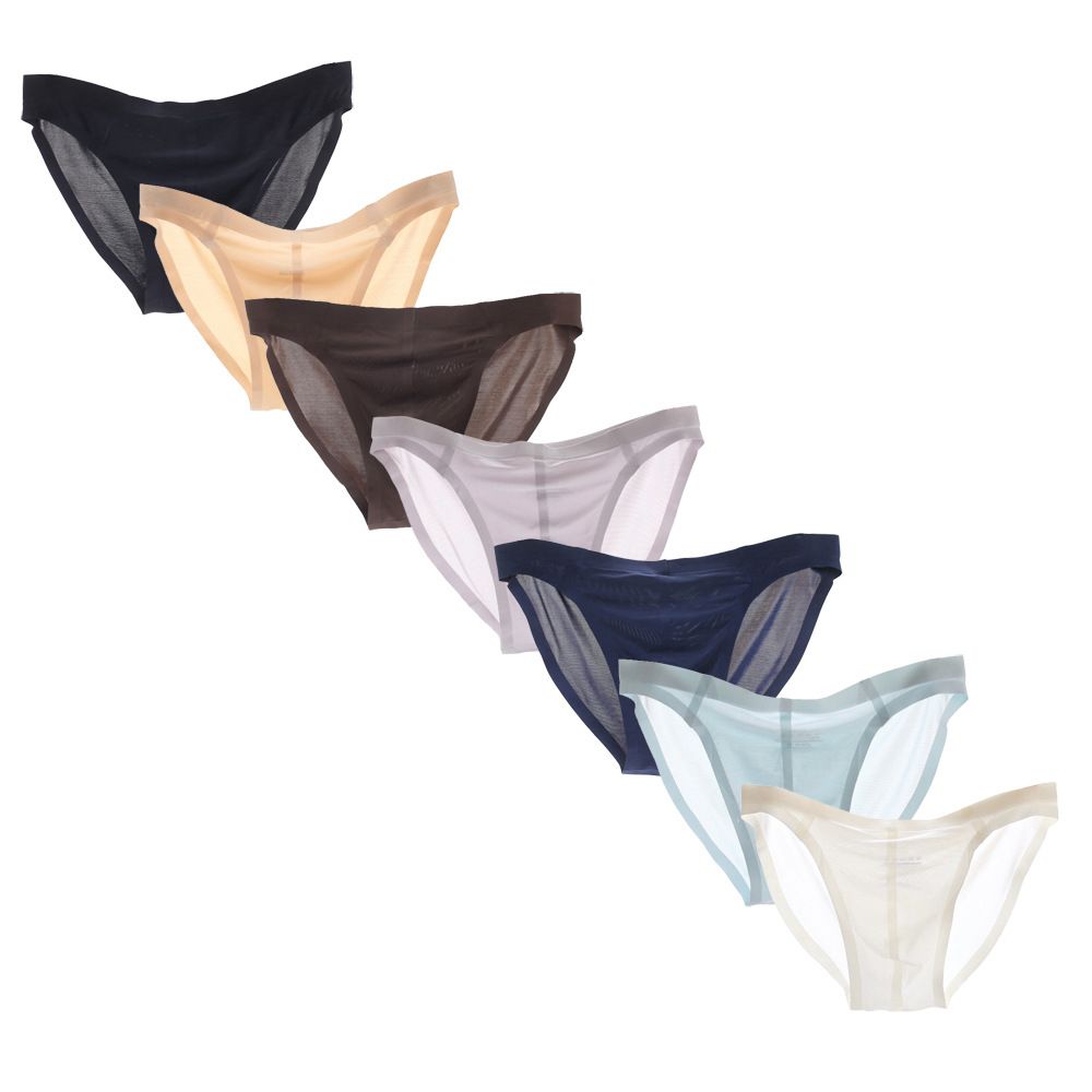 2020 Seamless Ice Silk Breathable Men Briefs Super Smooth Drying Fast Male Underwear Suiting