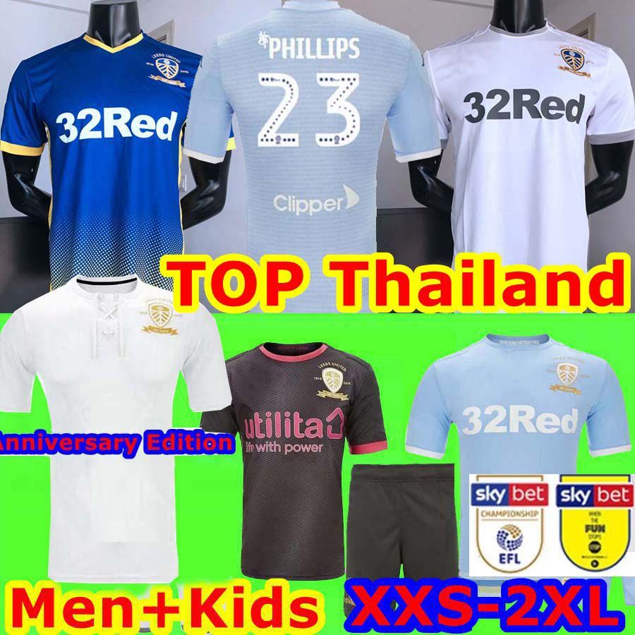 2020 Men+Kids Leeds United Jersey 19 20 100th Year ...