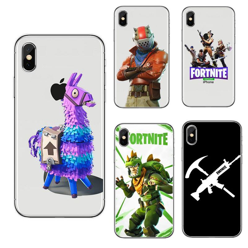 fortnite battle royale designer phone case for iphone x xr xs max 8 7 6 6s plus s7 s9 huawei soft tpu cover painting defender cases skin 398 cell phone - iphone x skin fortnite