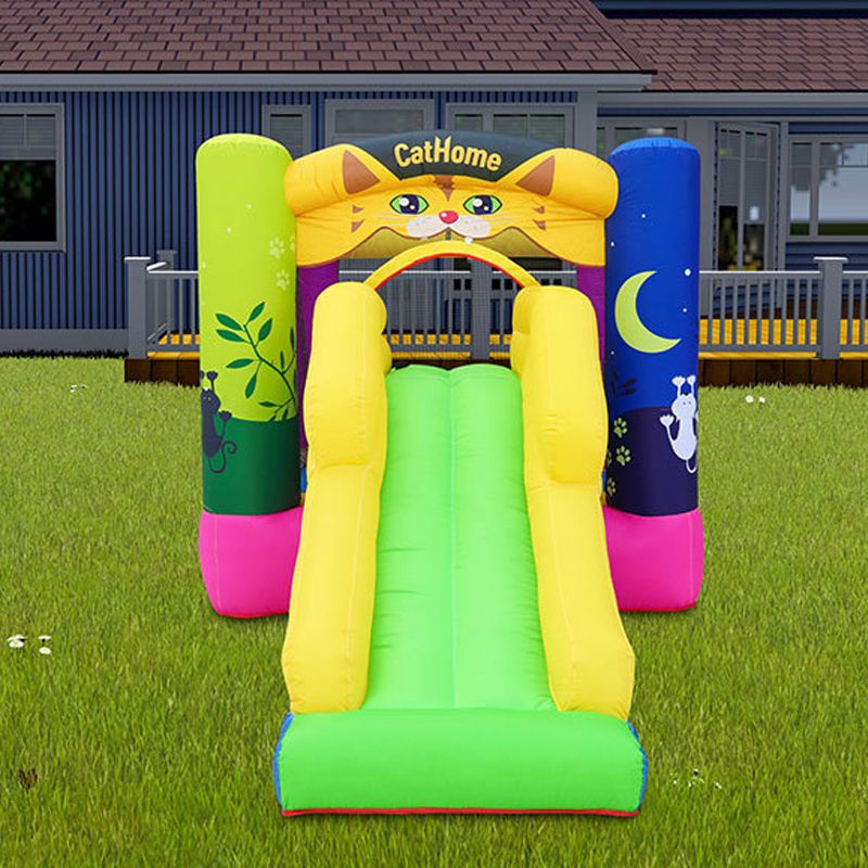 2021 Inflatable Castles Australia Cat Home Bounce House With Slide