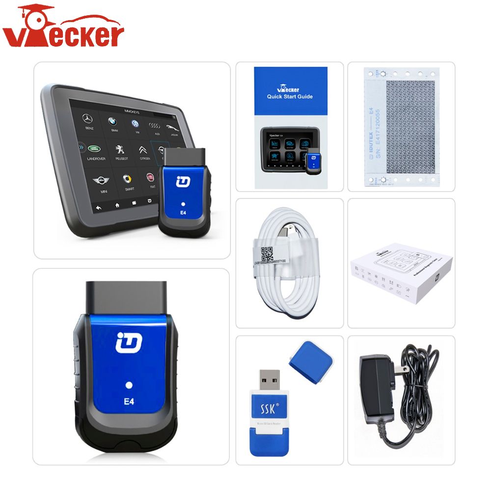 Garage Equipment & Tools UK Ship VPECKER E4 Phone Bluetooth Full System OBDII Diagnostic Scan for Android