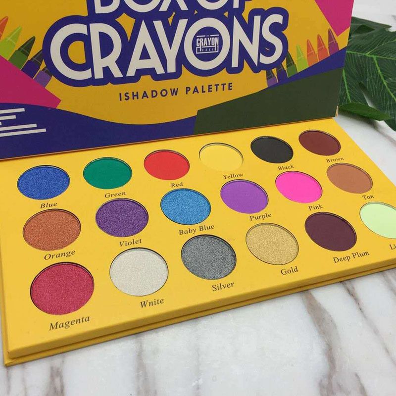 BOX Eyeshadow OF CRAYONS Eyeshadow IShadow Palette Shimmer Matte
