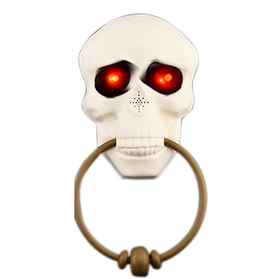 2020 Halloween Decorations Light Up Talking Doorbell Skull Scary