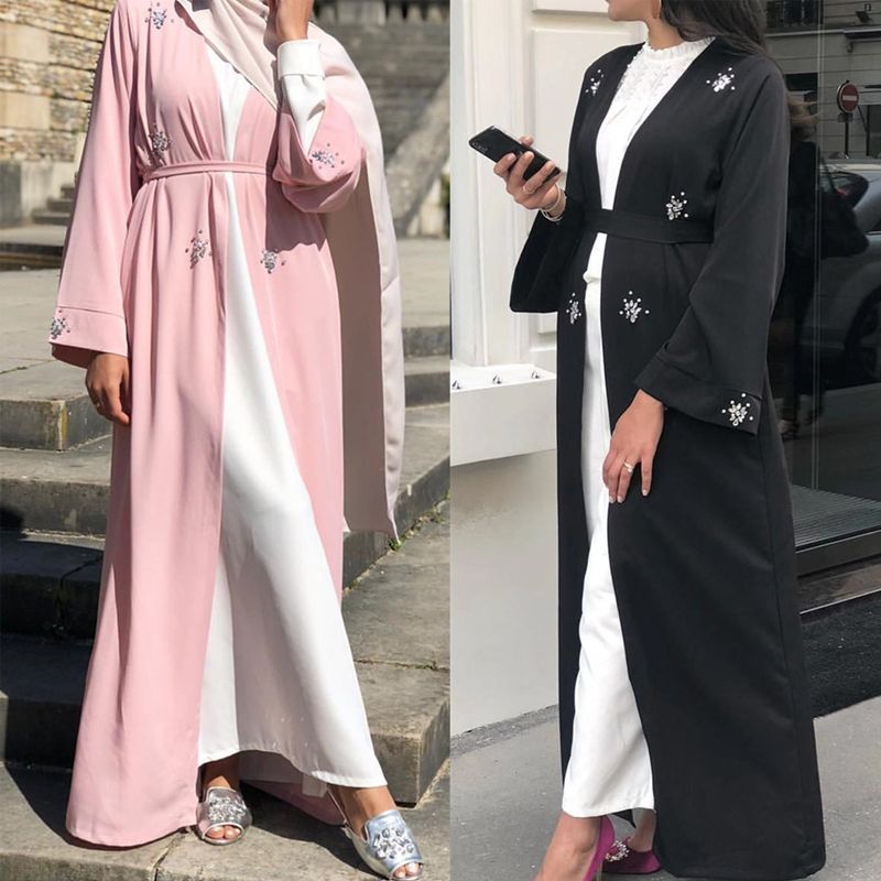 2020 Abaya Kimono Kaftan Robe Dubai Islam Muslim Hijab Dress Caftan