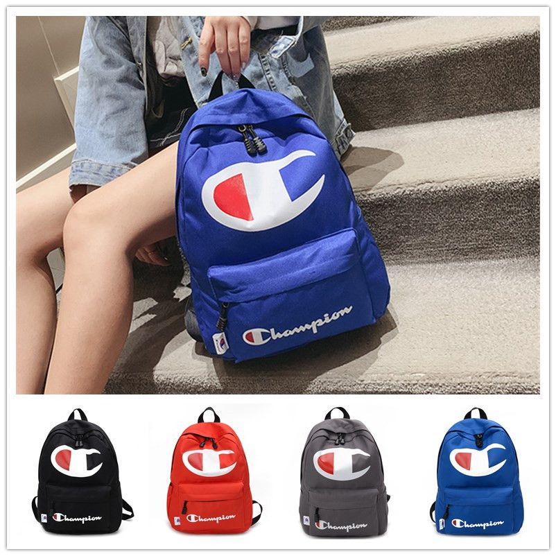 Champions Letter Backpack With Big Logo Printed Shoulders Bags Fashion