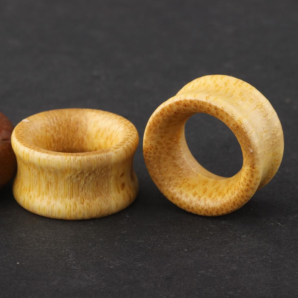 2021 Bamboo Wood Flesh Tunnel Ear Plug Expander Piercing Ear Gauge 8