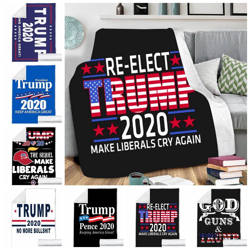 Throw Blankets Trump 2020 Sherpa Blanket Thicken Kids Blanket Bed