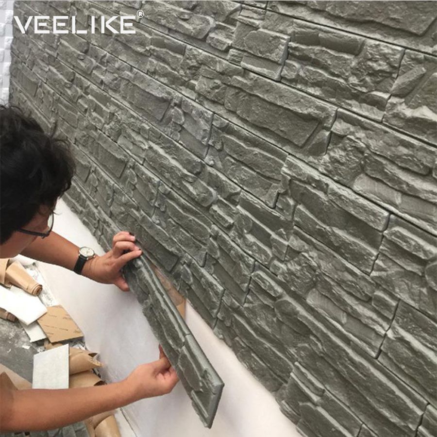 3d Wall Panels For Living Room Brick Stone Papers Kids Bedroom Home Decor Waterproof Self Adhesive Wallpaper