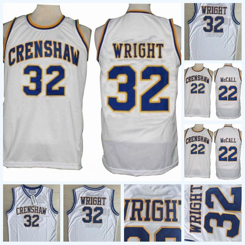 2019 Mens Love And Basketball Movie Jersey 22 Quincy McCALL 32 Monica