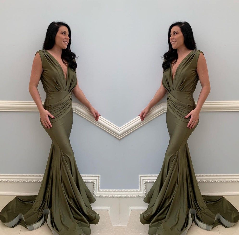 Dark Olive Prom Dresses
