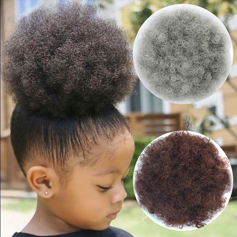 Wrap Drawstring Puff Ponytail African American Afro Short Kinky