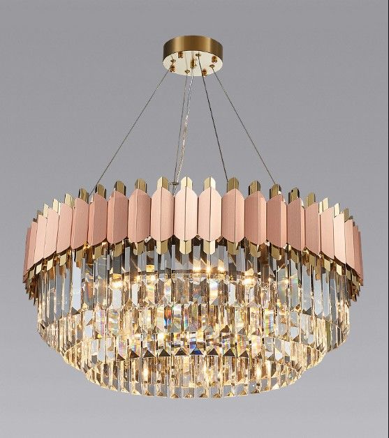 Modern Luxury Chandelier Rose Gold Club Duplex Villa Designer Model