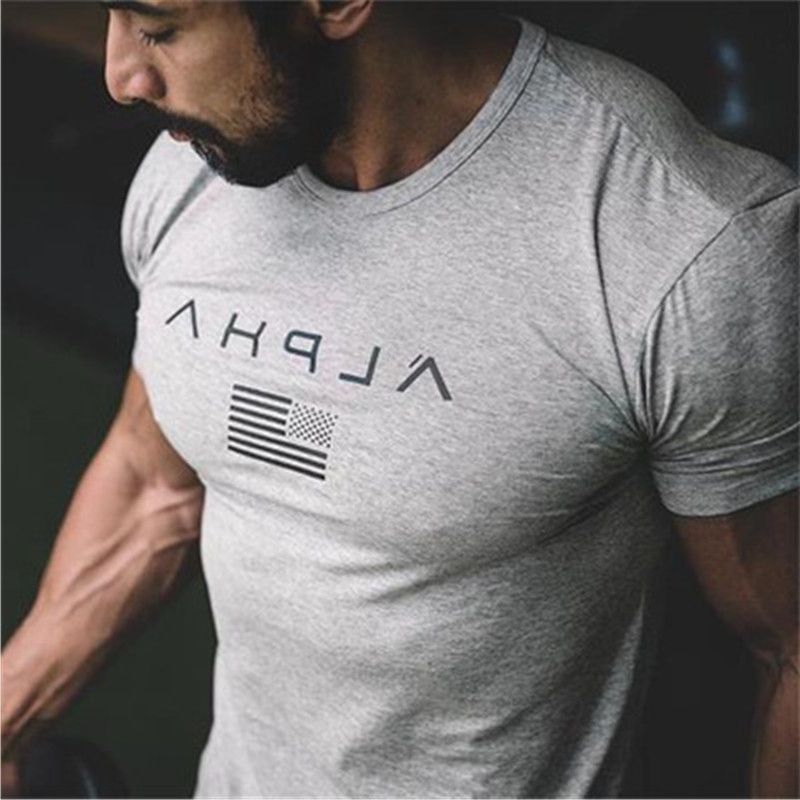 Sweatshirt Bodybuilding Fitness Gyms T Shirt Men Casual Sport Short