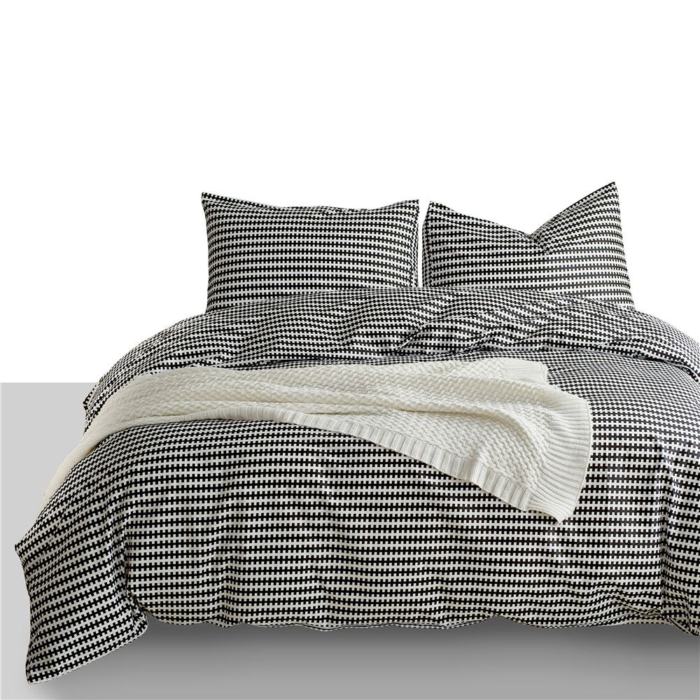 100 Cotton Nordic Geometric Plus Striped Pattern Bedding Set Duvet 100 Cotton Nordic Geometric Plus Striped Pattern Bedding Set Duvet Cover Pillowcase Twin Queen King Size Drop Bedroom Comforter Sets