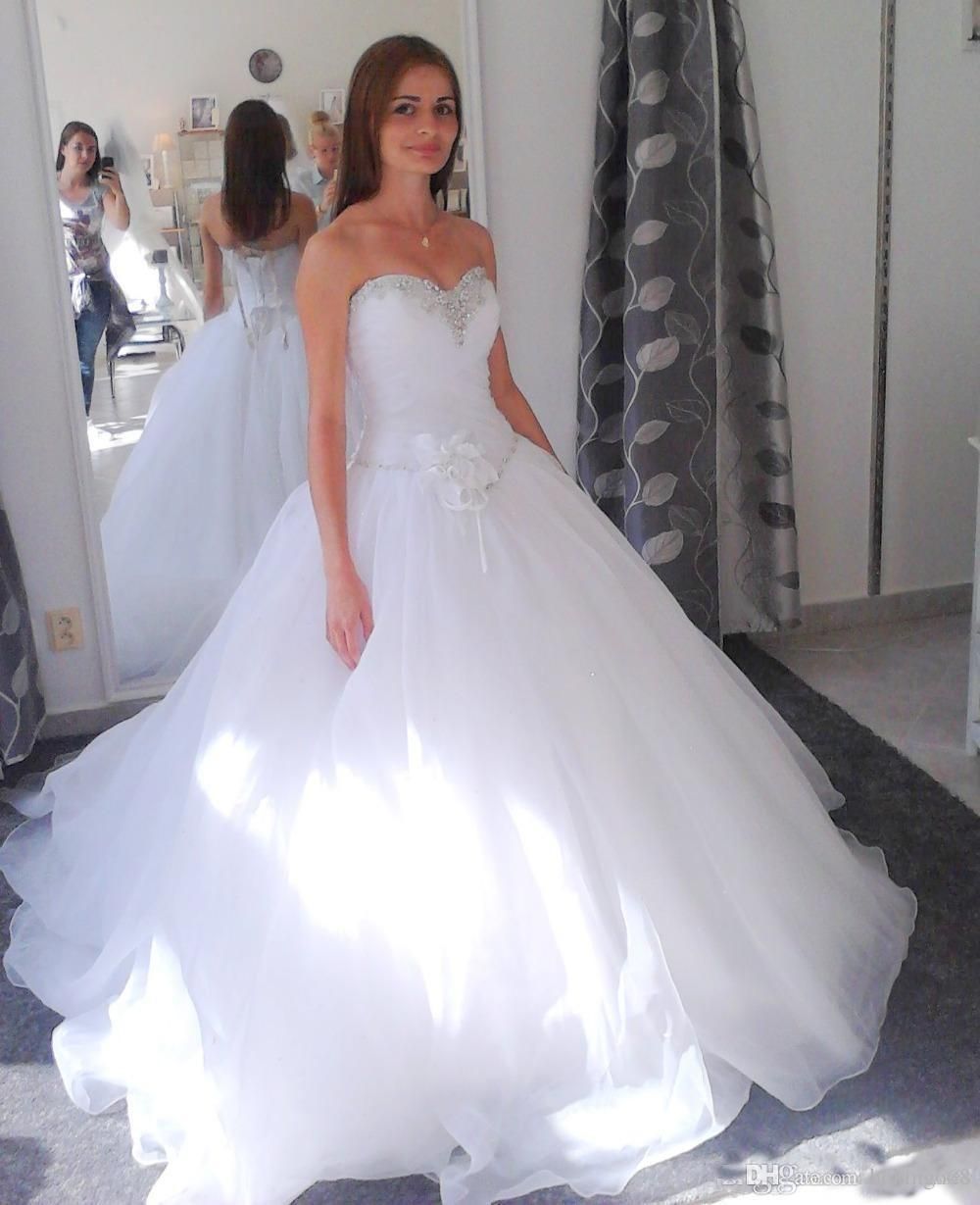 Simple Princess Ball Gown Wedding Dresses Modest ...