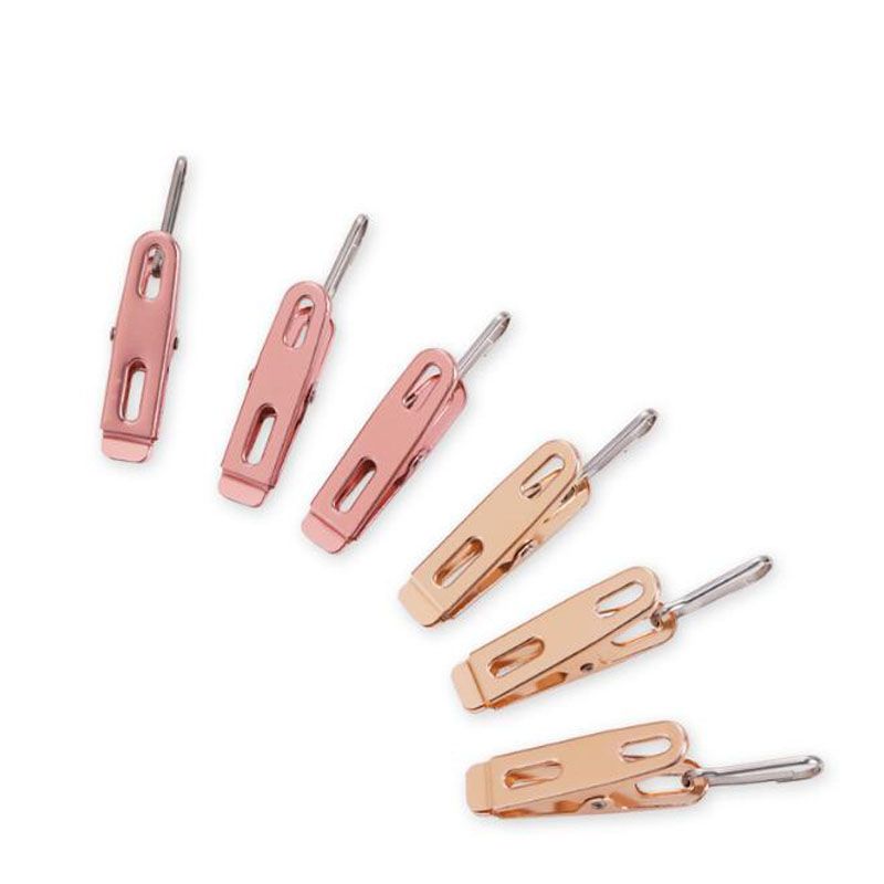 2020 Aluminum Alloy Clothes Pegs Laundry Windproof Clips Rose Gold