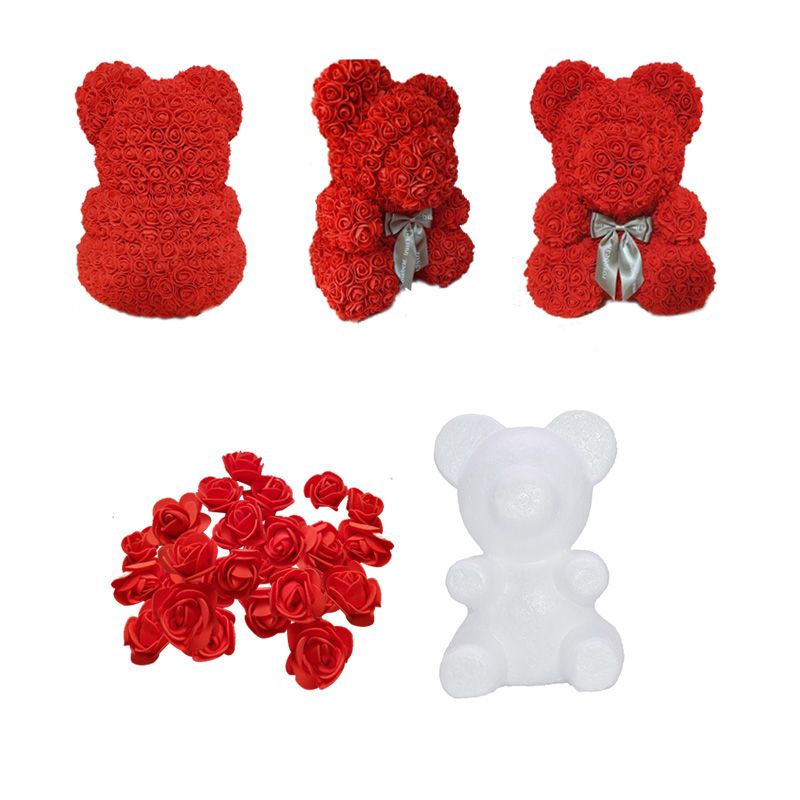 floral foam teddy bear