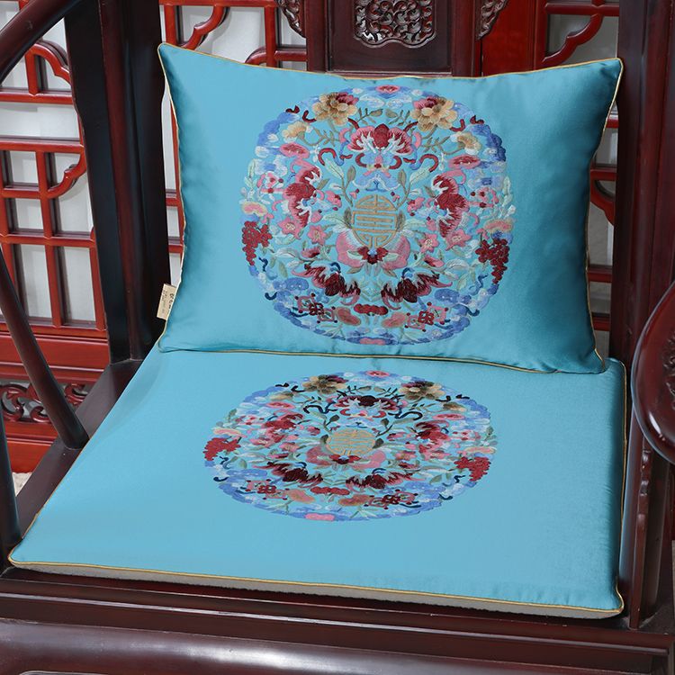 Cheap New Joyous Lucky Chinese Silk Chair Cushions For Sofa Chair Seat