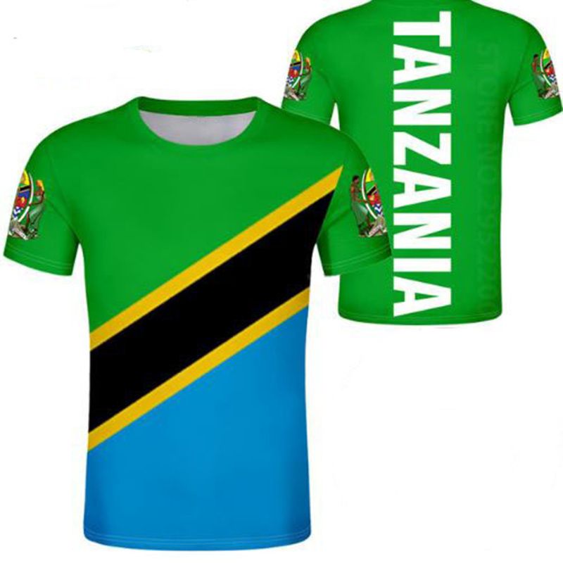 TANZANIA T Shirt Diy Free Custom Made Name Number Tza T Shirt Nation