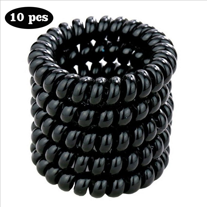 5 5cm Black Editing Hair Tools Telephone Wire Hair Ring Extra