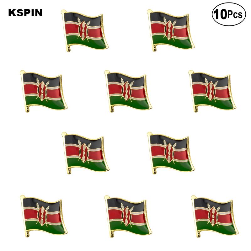 2021 Kenya Flag Lapel Pin Flag Badge Brooch Pins Badges From